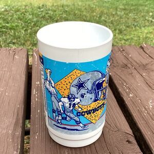 Dallas Cowboys 1987 Season Schedule Promotional Plastic Mug
